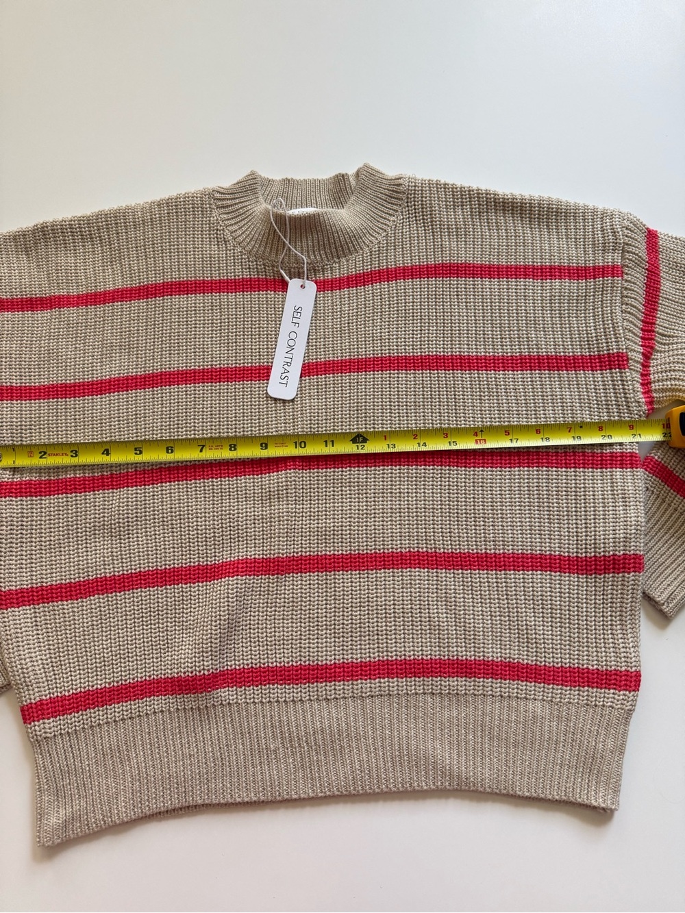 Self Contrast Women’s Striped Sweater size S Small NWT - Picture 9 of 9